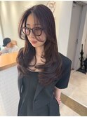 ＊ダークブラウン毛先レイヤーカット＊美髪【Zina京都河原町】