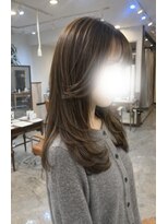 スアバイキキ(SuA by kiki.)&nbsp;ミディアムレイヤー/ハッシュカット/ワインレッド[千葉]