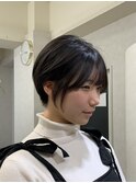 小顔見えする丸みショート【福永】