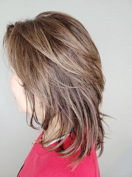 松本平太郎美容室 吉祥寺パートファイブ(PART5) 40代50代60代×セミディレイヤー×イノアカラー