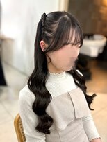ハウス(HAUS.) 編み上げハーフツイン★横浜ヘアメ/横浜ヘアアレンジ