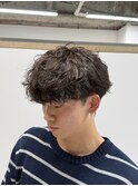 シャドウパーマ ツーブロック 刈り上げ 10~20代