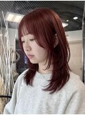 ♪韓国レイヤー/レイヤーカット/くびれレイヤ/顔まわりレイヤー