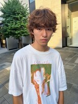 ブランコトレス 鏡島(BLANCO tres) リバースセンターパート/ニュアンスパーマ/ダウンバング/鏡島