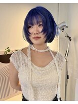 ニコフクオカヘアーメイク(NIKO Fukuoka Hair Make)&nbsp;【NIKO】ブルー/寒色カラー/ケアブリーチ