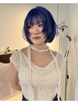 ニコフクオカヘアーメイク(NIKO Fukuoka Hair Make) 【NIKO】ブルー/寒色カラー/ケアブリーチ