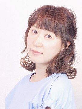 ロカット サロン(Roquat Salon) 大人ボブハーフアップアレンジ【ヘアアレンジ　立川/立川南】