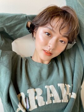 ガレージ バイ グリーン 原宿 表参道(Garage by green) 【loki】ショート×モカブラウン