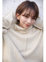 カライングドゥ(ing deux)&nbsp;大人可愛い20代30代40代黒髪前下がりひし形小顔ボブ丸みショート