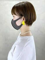 アイティー バイ アルバム 中野店(IT by ALBUM)&nbsp;丸みショート_マッシュショートカーキグレージュ_ba330131