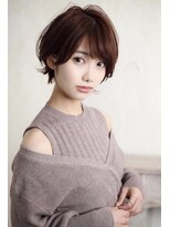 クレドガーデン 川口店(CRED GARDEN) 大人可愛い20代30代40代黒髪前下がりショートボブ丸みショート