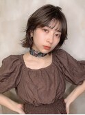 黒髪/クラゲヘアー/オリーブグレー/小顔/ココアベージュ