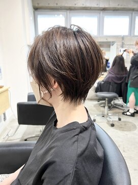 モールヘア 西中島店(MOOL hair) 大人ショートヘアイルミナカラーグレーベージュ/ニュアンス