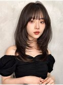 韓国大宮顔周り髪質改善レイヤー前髪カットくびれ韓国風韓国ヘア