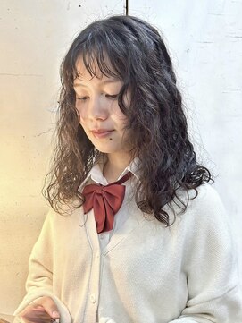 カゼ ダイカンヤマ Kaze DAIKANYAMA ハードカーリーパーマ/前髪ニュアンスパーマ