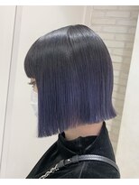 コル(CoL) ボブでもできるパープルグラデーションカラー