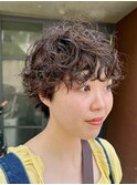 ショートパーマ/くるくるパーマ/パーマ/ショートヘア