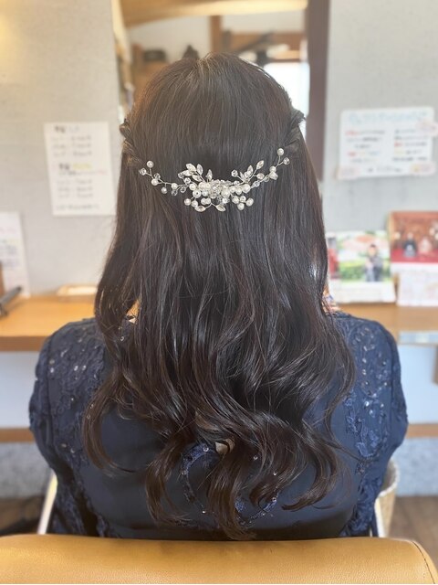 結婚式参列ヘアセット