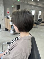 ラック(LUCK)&nbsp;オリーブグレージュ/アンブレラカラー/ミニボブ/ベージュ/船橋