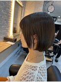 ミディアムレイヤー×ストレート×シャギー×内巻き30代40代