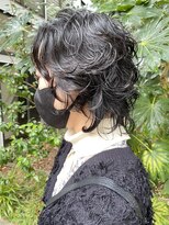 サラ 山口店(SARA)&nbsp;黒髪フェミニンウルフパーマ