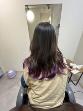 ハチマルハチ ナル 登戸店(808 nalu) パープル裾カラー