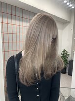 ペレ 渋谷(PELE)&nbsp;イメチェン/ホワイトブロンド/外ハネボブ/ワイドバング/渋谷