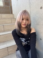 ロンド レア 天神大名店(Lond Le’a) イヤリングカラー/外ハネボブ /縮毛矯正/レイヤーボブ/艶髪