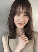 【PARK】モカベージュ×ミディアムレイヤー