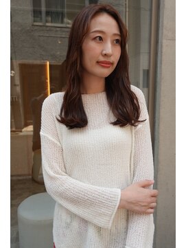 ガリカ 蔵前(Gallica) 竹之内蔵人】大人女子のシアーブラウン × ぷつっと毛先ミディ