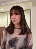 顔まわりカット/似合わせカット/ワイドバング/レイヤーカット