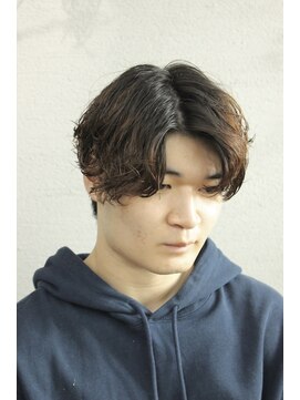 ミッドシー(mid-c) メンズパーマ［ニュアンス/シャドウパーマ/眉カット］