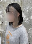 ホワイトベージュ/インナーカラー/ブリーチ