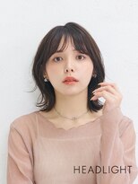 アーサス ヘアー デザイン 川崎店(Ursus hair Design by HEADLIGHT)&nbsp;ミディアムレイヤーカット×ダークアッシュ×小顔似合わせカット