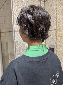 レイヤーショート/ミディアムレイヤー/シャギーボブ/根元パーマ