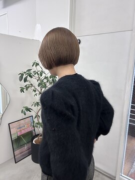 キー(kii) 福岡ボブ/ベージュカラー/ショートボブ/天神美容室/半個室サロン