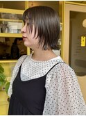 〈浅草 半個室〉顔周りデザインレイヤーボブ