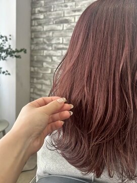 クロト(Clotho) 白髪ぼかしカラー!ボルドーピンク