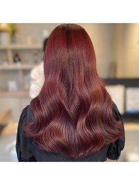 ソレイユ(Soleil) ボルドー/ブリーチなしピンク/ワンカラー/暖色カラー