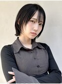 レイヤーボブ/顔まわりレイヤー/ 黒髪/ボブレイヤー/日吉