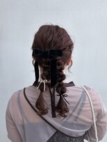 エト(eto) 参列ヘアセット ふわふわツイン編みおろし