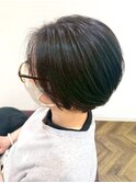 ショートボブ×ナチュラルストレート【城野駅】