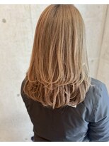 ロッカヘアエジェ(ROCCA hair eje.)&nbsp;ナチュラルレイヤー×ベージュミディアムレイヤーカット