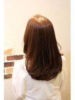 ヘアデザイン ル クール(hair design Le coeur) 潤いのツヤ感ストレートにワンカールで動きを