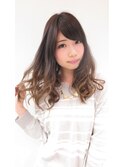サラツヤ☆グレージュグラデーションカラー