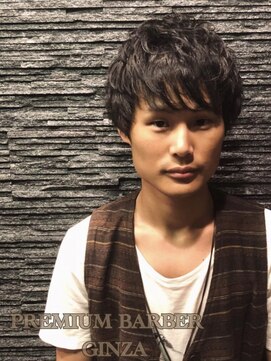 プレミアムバーバー 銀座店(PREMIUM BARBER produce by HIRO GINZA) ゆるふわショートヘア