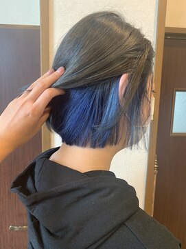 アチェロ 栗橋(acero) インナーカラー×ブルー☆