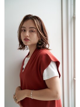 ヘアーラウンジ エゴ(Hair Lounge EGO) 軽やかアンニュイミディアムヘア 武蔵新城EGO