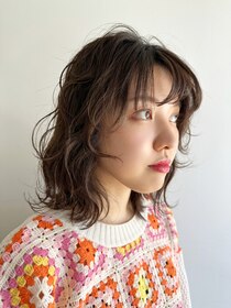 クレビア(CreBiA)&nbsp;ミディアムパーマスタイル