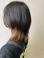 オウルヘアー(Owl hair) ウルフヘア/ミディアムウルフ/インナーカラー